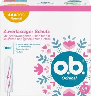O.B. Tampons Original Normal 64 Sück weiß