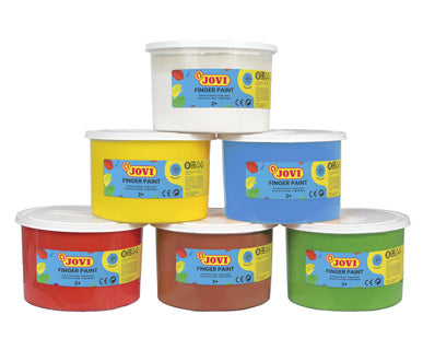 JOVI Fingerfarben Finger Paint 6 Stück à 500 ml farbig sortiert