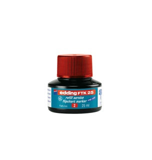 EDDING Nachfülltinte FTK25 25 ml rot