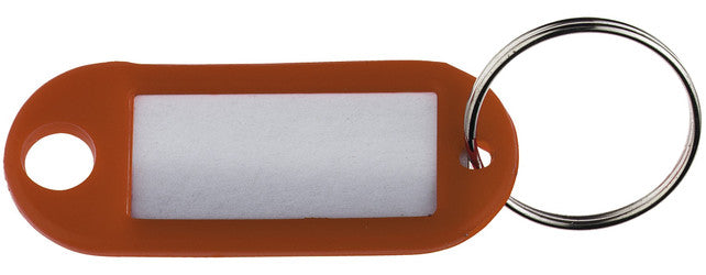 ALCO Schlüsselanhänger 1851 mit Beschriftungsschild orange