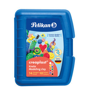 PELIKAN Kinderknete Creaplast 14 Stangen 10 Farben im Etui farbig sortiert