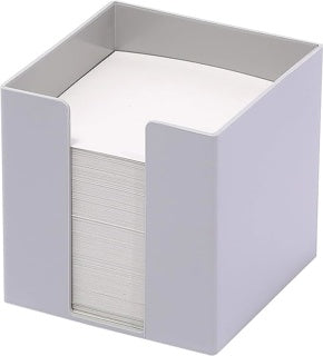 M&M Zettelbox inkl. 700 Blatt Papier 80 g/m² 95 x 95 x 95 mm grau
