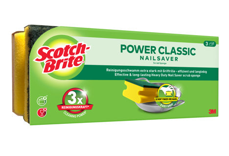 SCOTCH-BRITE Griffschwamm Classic 3 Stück gelb/grün