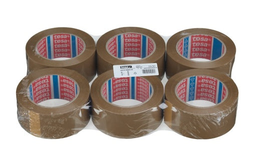 TESA Packband 60418 6 Rollen 50 mm x 132 m braun