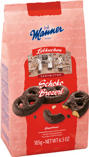 MANNER Lebkuchen Brezerl 185 g zartbitter