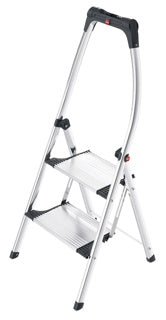 HAILO Trittleiter K100 TopLine 2 Stufen silber