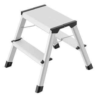 HAILO Doppelstufen-Trittleiter D60 StandardLine 2 Stufen silber