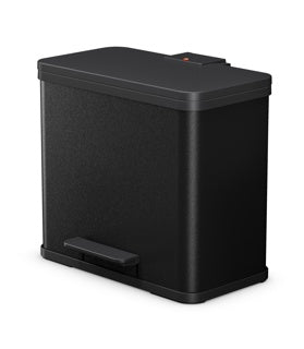 HAILO Tretabfalleimer Öko trio Plus L 3x 9 Liter schwarz matt