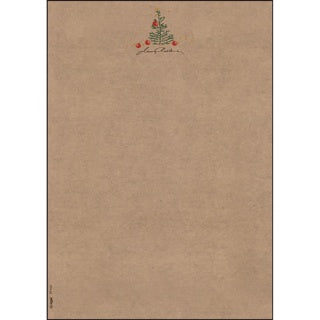 SIGEL Briefpapier Christmas with apples 100 Blatt DIN A4 100 g/m² braun