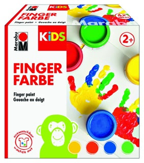 MARABU Fingerfarbe KiDS 4x 100 ml farbig sortiert
