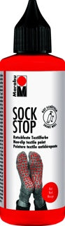 MARABU Textilfarbe Sock Stop 90 ml rot