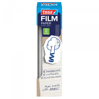 TESA Klebeband Paper 59213 8 Rollen 19 mm x 10 m transparent