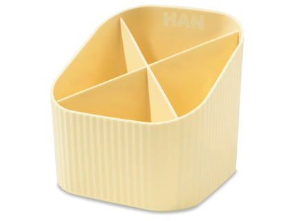 HAN Stifteköcher Re-X-LOOP 17238-815 4 Fächer pastellgelb