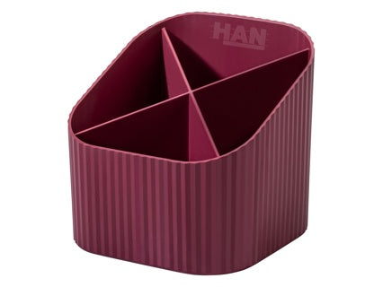 HAN Stifteköcher KARMA 17248-17 4 Fächer rot