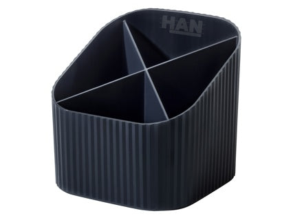 HAN Stifteköcher KARMA 17248-13 4 Fächer schwarz