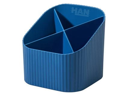 HAN Stifteköcher KARMA 17248-16 4 Fächer blau