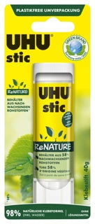 UHU Klebestift ReNature 48195 40 g transparent
