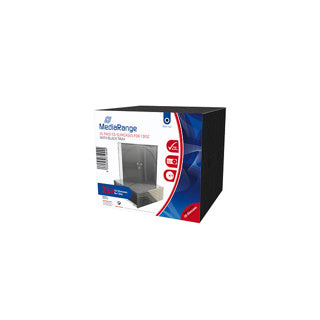 MEDIARANGE CD-Hüllen 25 Stück für 1 Disk transparent/schwarz