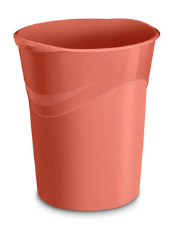 CEP Papierkorb Terra Nova 14 Liter Recyclingkunststoff terracotta