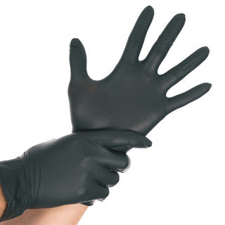 HYGONORM Nitrilhandschuhe Allfood Safe 250 Stück puderfrei Gr. 8/M schwarz