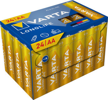 VARTA Batterien Longlife 04106301134 Cube 24 Stück Typ AA