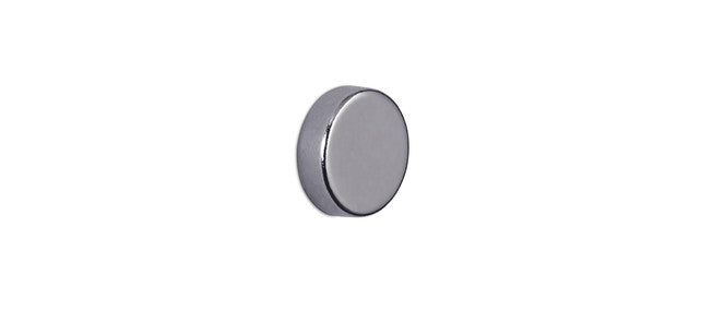 MAUL Neodym-Magnet 10 Stück Ø 10 x 3 mm silber