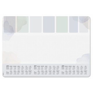 SIGEL Schreibunterlage Pastel Planer mit 3-Jahres-Kalendarium 30 Blatt 59.5 x 41 cm bunt