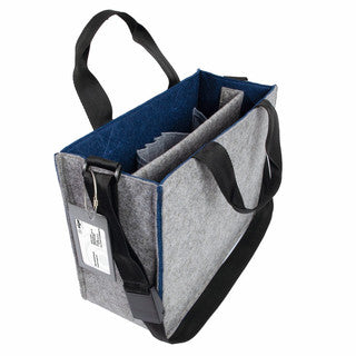 SIGEL Desk Sharing Tasche Bicolor BA424 Größe M grau/dunkelblau