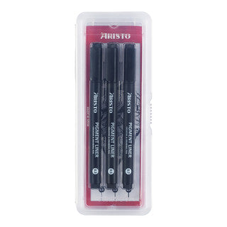 ARISTO Pigmentliner AR23533 3 Stück 0.3/0.5/0.7 mm schwarz