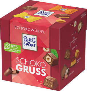 RITTER SPORT Schokowürfel Schokogruss 4 Sorten 22 Stück