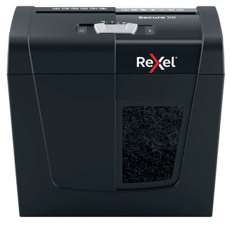 REXEL Aktenvernichter Secure X6 Partikelschnitt P4 schwarz