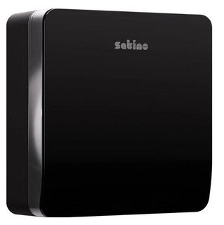 SATINO Toilettenpapierspender Hyginity Jumbo L 35 x 34 x 13.9 cm schwarz
