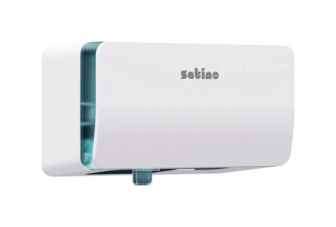 SATINO Toilettenpapierspender Doppelrollen für kleine Rollen weiß