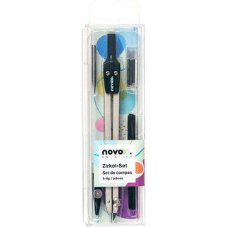NOVOOO CREATIVE Zirkelset 5-teilig silber