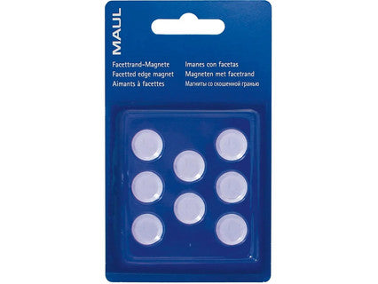 MAUL Magnet Facettenrand 8 Stück Ø 15 mm 0.17 kg weiß
