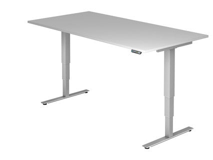AMPYR Sitz- Steh- Schreibtisch elektrisch 200 x 100 cm grau