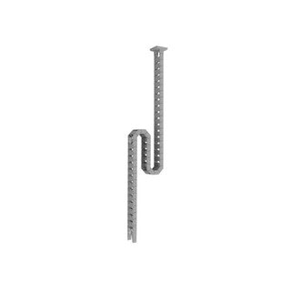 AMPYR Kabelkette vertikal für Arbeitshöhe 60 - 130 cm silber