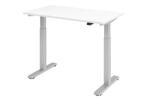 AMPYR Sitz- Steh- Schreibtisch elektrisch 120 x 67 cm weiß