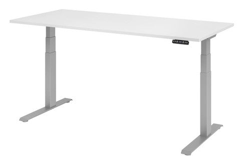 AMPYR Sitz- Steh- Schreibtisch elektrisch 180 x 80 cm weiß