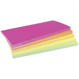 MAGNETOPLAN Moderationskarten-Set NEON 250 Stück 200 x 100 mm farblich sortiert