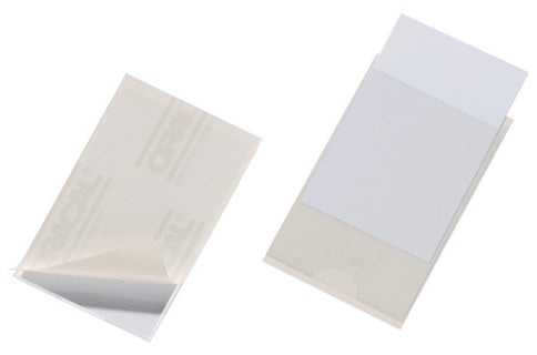 DURABLE Selbstklebetasche 8079 POCKETFIX® 10 Stück 57 x 90 mm tansparent
