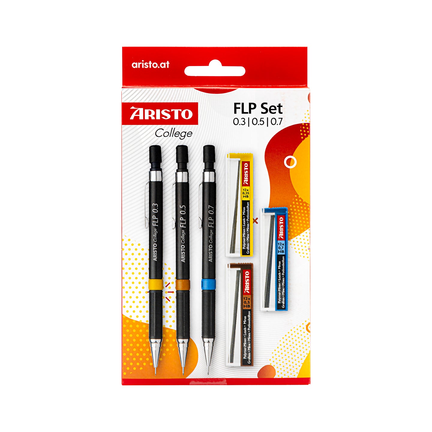 ARISTO Druckbleistift - Set 0,3/0,5/0,75