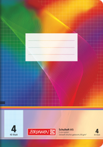 Brunnen Schulheft  Nr.4 A5 20 Blatt 5 mm kariert