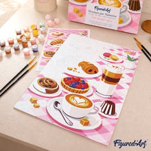 FiguredArt - Geschenset Malen nach Zahlen - Süßes Frühstück