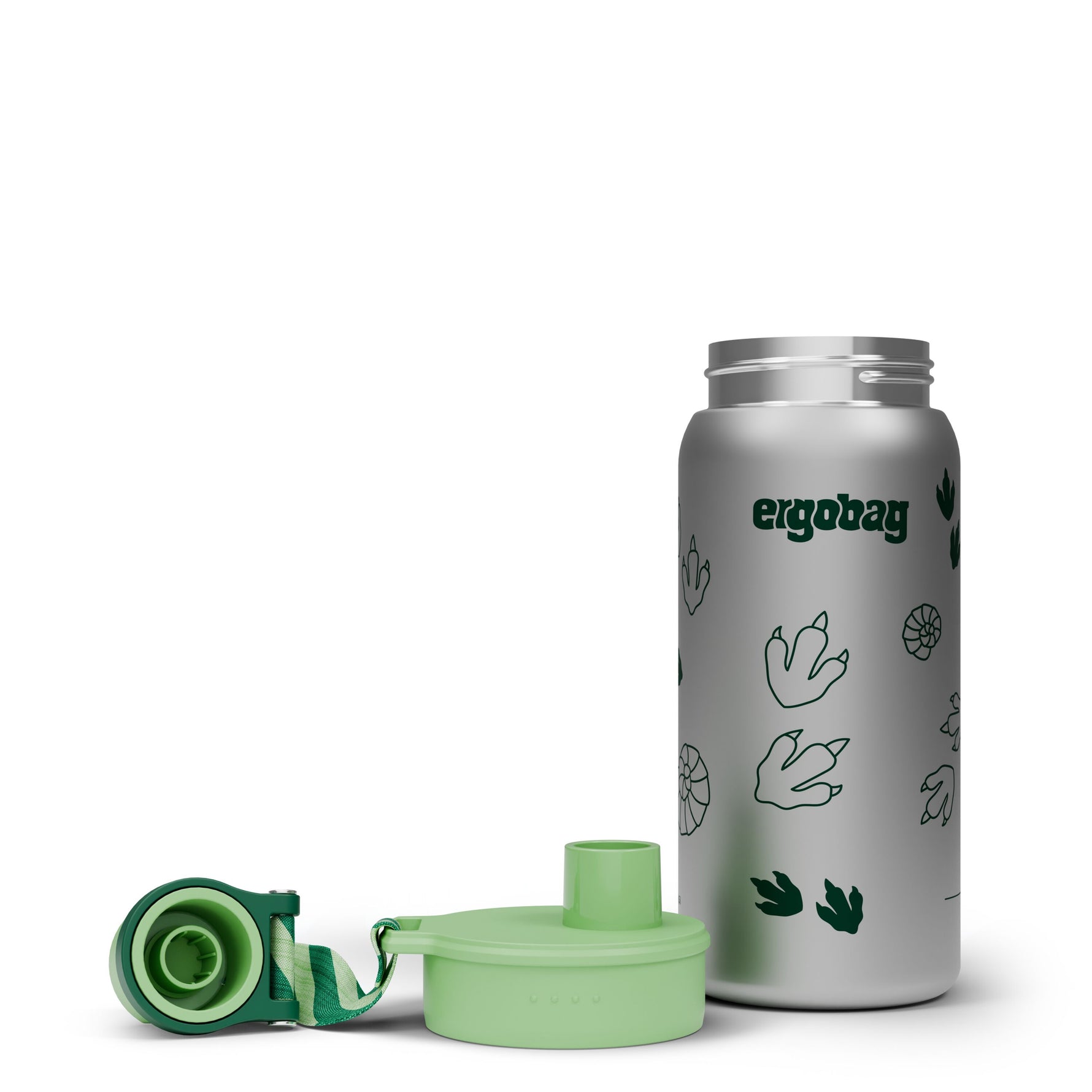 ergobag Dschungel Edelstahl Trinkflasche