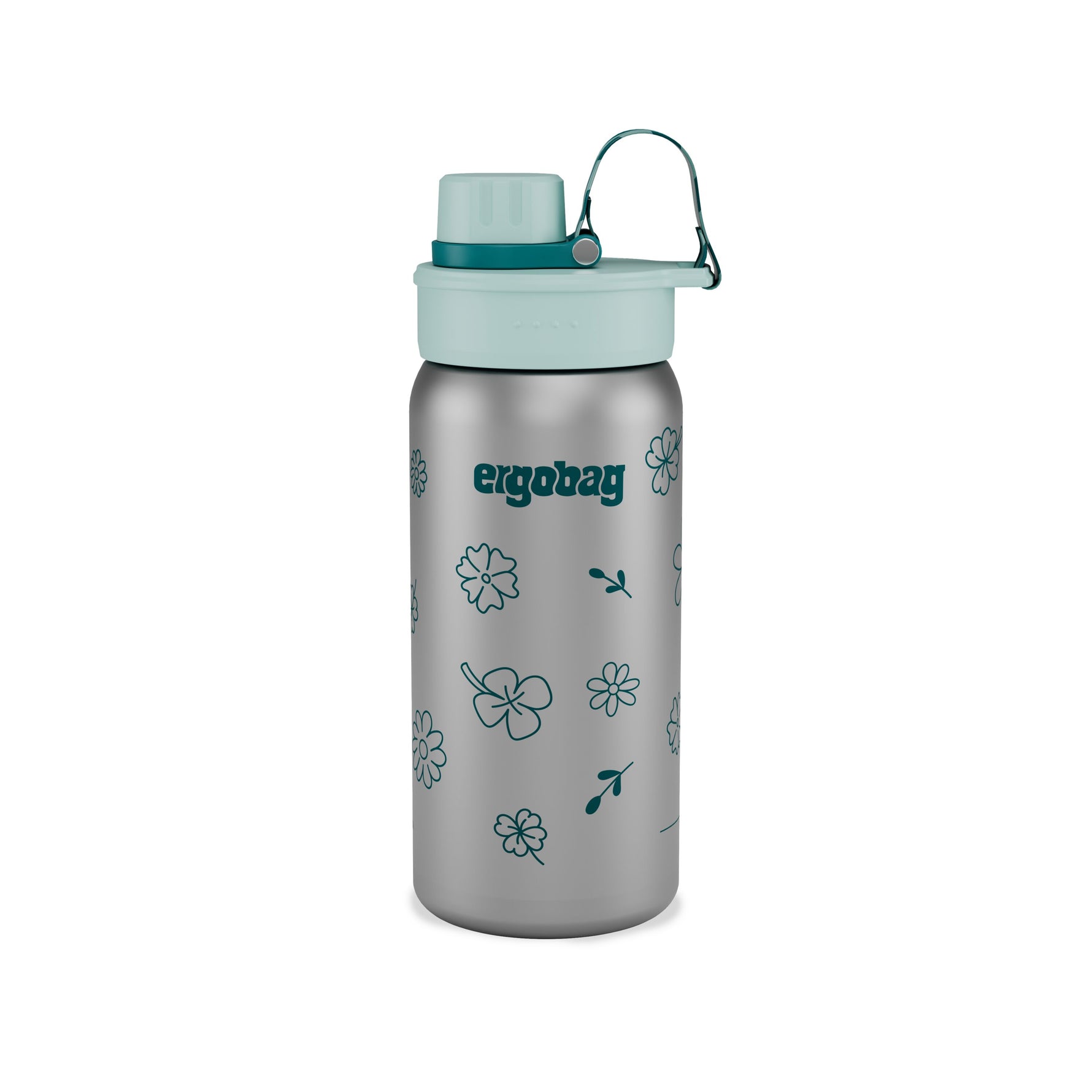ergobag Blumen Edelstahl Trinkflasche