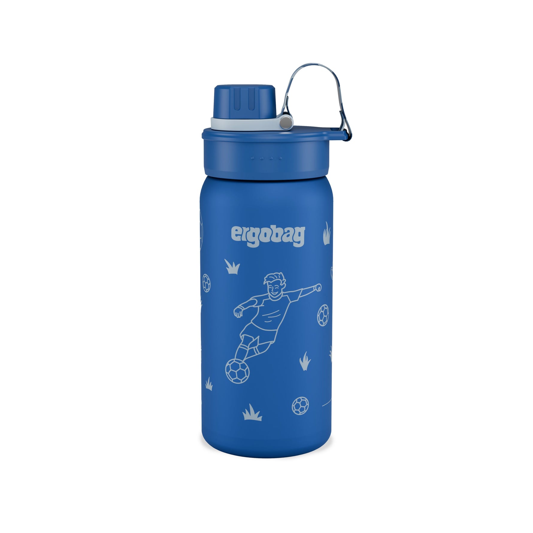 ergobag Fußball Edelstahl Trinkflasche