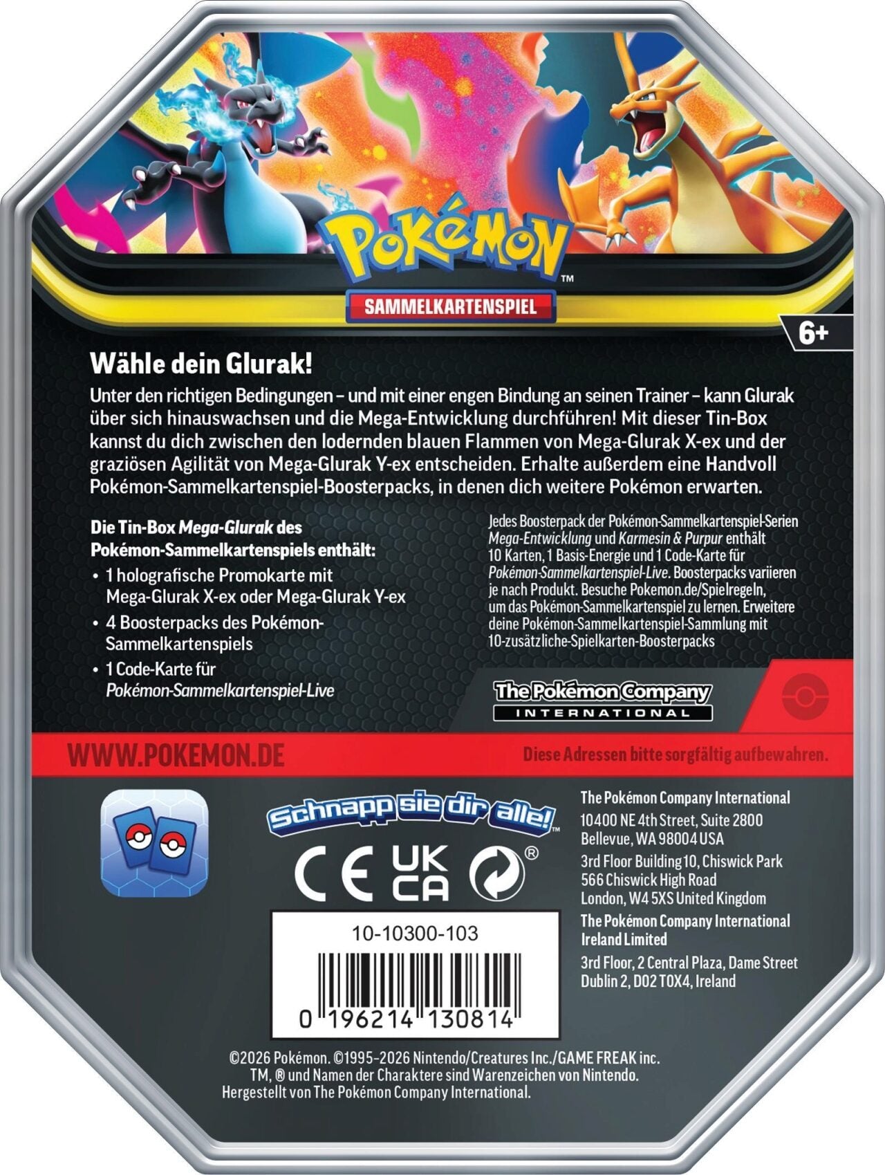 Vorab Info! Pokèmon Tin Box 126 Mega Glurak