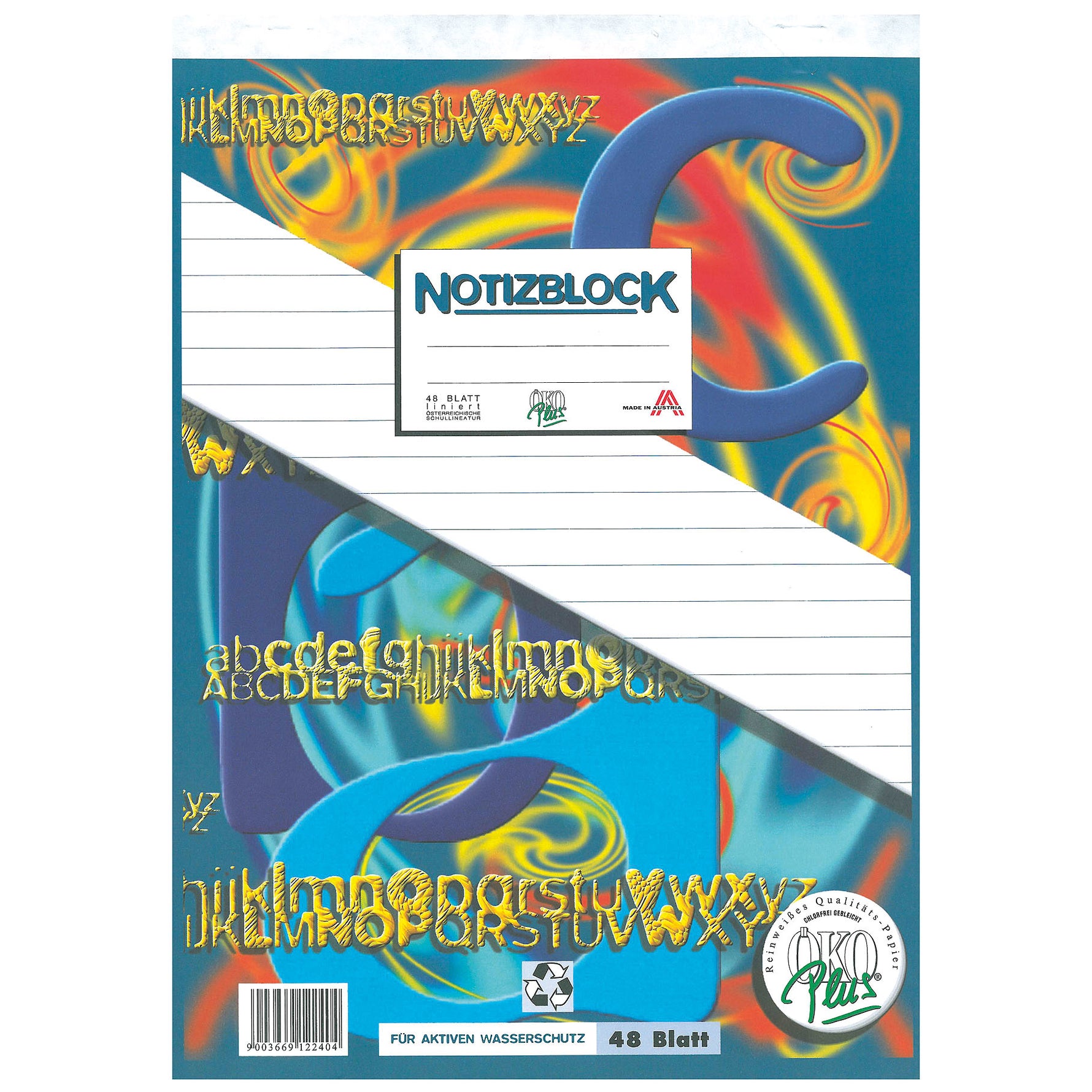 Kliemstein ÖKO Plus Notizblock A4, 48 Blatt liniert