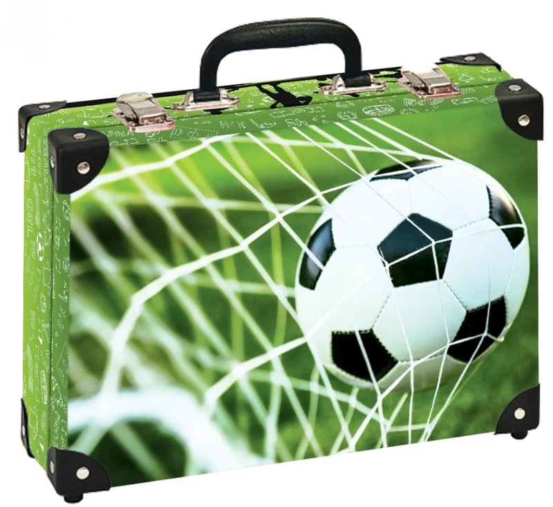 Mehrzweckkoffer, Handarbeitskoffer Fußball im Tor